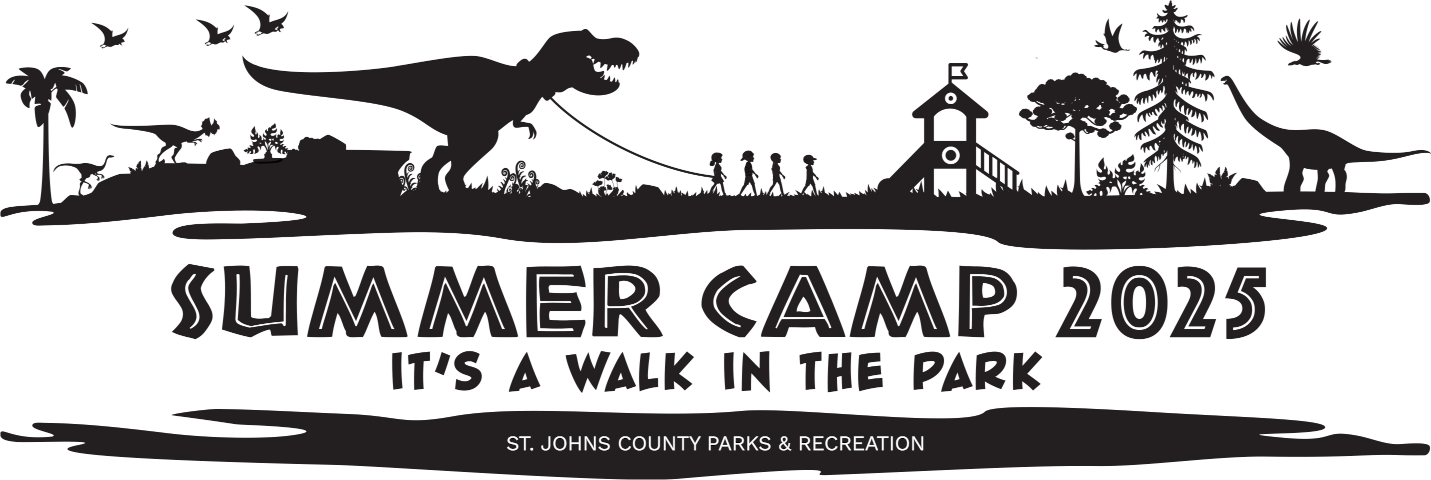 St.Johns County Parks and Recreation summer camp lottery season logo